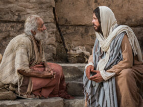 Cristo ministrando a un hombre en el estanque de Betesda